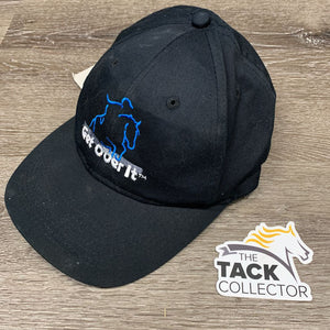 Get Over It" Ball Cap, Canada Flag Brim *vgc, hair, mnr dirt