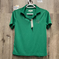 SS Polo Shirt, 1/4 Button Up *xc
