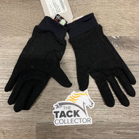 JUNIORS Pr Cloth Riding Gloves?/Liners *vgc, mnr hair, clean
