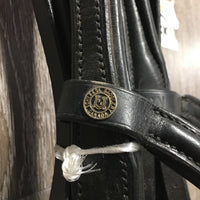 Rsd Padded Monocrown Double Bridle, Crank, Curb Reins *removed flash, vgc, dirt & stain?, loose keepers, creases