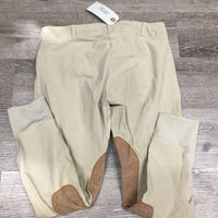 Euroseat Breeches *gc, gc, discolored/stained seat & legs, mnr pilly knees, seam puckers, mnr stretched seat
