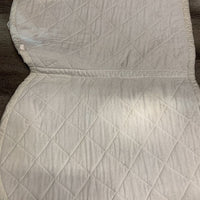 Quilt Jumper Saddle Pad, tabs *gc, older?, puckered, clean, stained