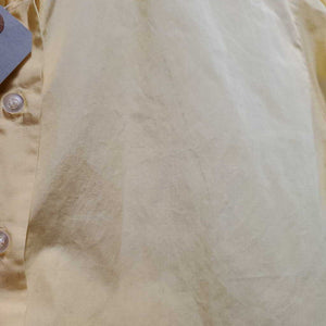 LS Show Shirt, 1 Button Collar *gc, older, seam puckers, crinkled collar