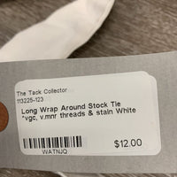 Long Wrap Around Stock Tie *vgc, v.mnr threads & stain
