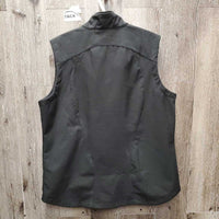 Vest, Zipper "Love & Rules" *new, lining tape?
