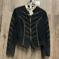 Western Showmanship Jacket, Zipper, Bling *gc, older, mnr dirt/stains, faded?, snags
