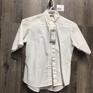 JUNIORS SS Show Shirt *0 Collar, older, dingy, seam puckers, v.crinkled