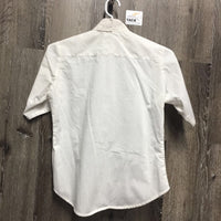 JUNIORS SS Show Shirt *0 Collar, older, dingy, seam puckers, v.crinkled

