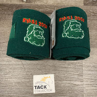 Pr Fleece Polos, "RMSJ 2009" embroidery *gc, clean, pilly, hair
