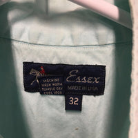 LS Show Shirt *0 collar, older, seam puckers, collar stains
