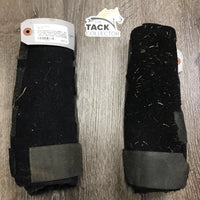Pr Closed Neoprene Boots, velcro *fair, dirty, hairy, pills, frayed/hairy velcro, rubs/snags, weak stitching
