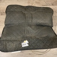 Cotton Quilt Half Pad, 2 foam shims, 4 Air Inserts *gc, older, dirt, mnr hair, stuck/torn foam, HOLDS AIR
