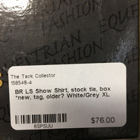 LS Show Shirt, stock tie, box *new, tag, older?

