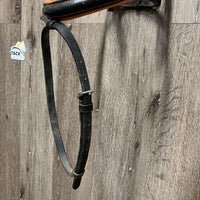 Rsd/Padded Bridle, Flash *gc, v.chewed noseband, stiff, v.loose keepers, scraped edges
