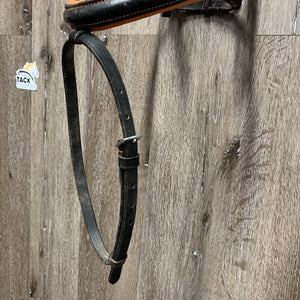 Rsd/Padded Bridle, Flash *gc, v.chewed noseband, stiff, v.loose keepers, scraped edges