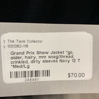 Show Jacket *gc, older, hairy, mnr snag/thread, crinkled, dirty sleeves
