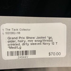 Show Jacket *gc, older, hairy, mnr snag/thread, crinkled, dirty sleeves