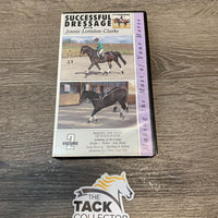 "Successful Dressage Vol 2, Making the Most of Your Horse" VHS & Plastic Case - Jennie Loriston-Clarke *vgc, marker, older