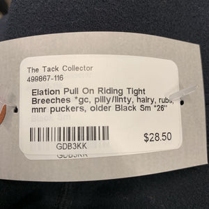 Pull On Riding Tight Breeches *gc, pilly/linty, hairy, rubs, mnr puckers, older