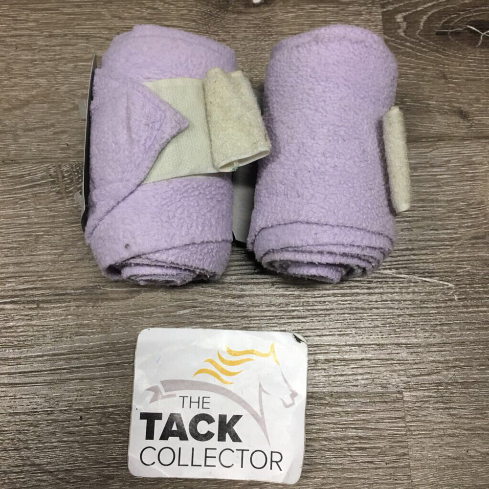 2 Thin Fleece Polo Wraps *older, clean, clumpy, stretched, hairy velcro, stains
