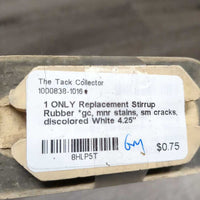 1 ONLY Replacement Stirrup Rubber *gc, mnr stains, sm cracks, discolored
