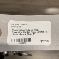 Thick Hollow Loose Ring, Revolving Center *vgc, scratches, clean, chews
