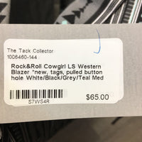LS Western Blazer *new, tags, pulled button hole

