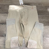 Euroseat Breeches *gc, seam puckers, rubs/pills, v.discolored/stained seat & legs, stains, pulled seat seams, older