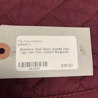 Quilt Baby Saddle Pad *vgc, mnr hair, faded?
