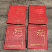 8 Binders, 1954, Modern Veterinary Practice *gc, yelllowed, dusty, dirty