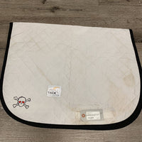 Quilt Baby Saddle Pad, Skull embroidery *vgc, mnr dirt, stains, hair
