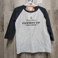 3/4 Sleeve T Shirt "Calgary Stampede Cowboy Up" *vgc, mnr faded & pilly
