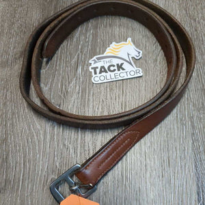 1 ONLY Soft Stirrup Leather *vgc, dents, stains, xholes, rubs, scraped edges
