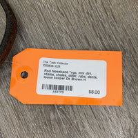 Rsd Noseband *vgc, mnr dirt, stains, xholes, older, rubs, dents, loose keeper
