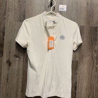 SS Show Shirt, attached snap collar *gc, pits, mnr snag, wrinkled collar
