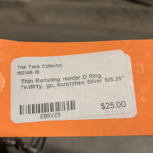 Thin Rotating Hunter D Ring *v.dirty, gc, scratches