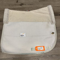 Mesh Non Slip Dressage Saddle Pad *gc, hair, snagged, clumpy fleece, dingy, hair, rubs, stains
