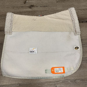 Mesh Non Slip Dressage Saddle Pad *gc, hair, snagged, clumpy fleece, dingy, hair, rubs, stains