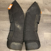 Tall Front & Hind Shipping Boots *gc, v.dirty, manure, hairy, paint, seam stitching rubs/undone, edge rubs/frays