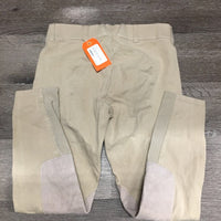 Euroseat Breeches *gc, faded, older, dingy, discolored seat/legs, seam puckers
