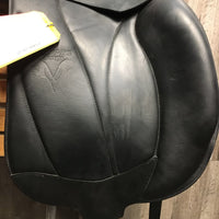 17" *5.25" MW Voltaire Adelaide Monoflap Dressage Saddle, Brown Voltaire Cover, Xlg Front Blocks, Foam Panels, Flaps: 16"L x 13.5"W Serial #: 1448 16 17 3A 3S FIN
