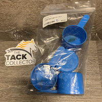 4 Supplement Scoops *dirty, residue
