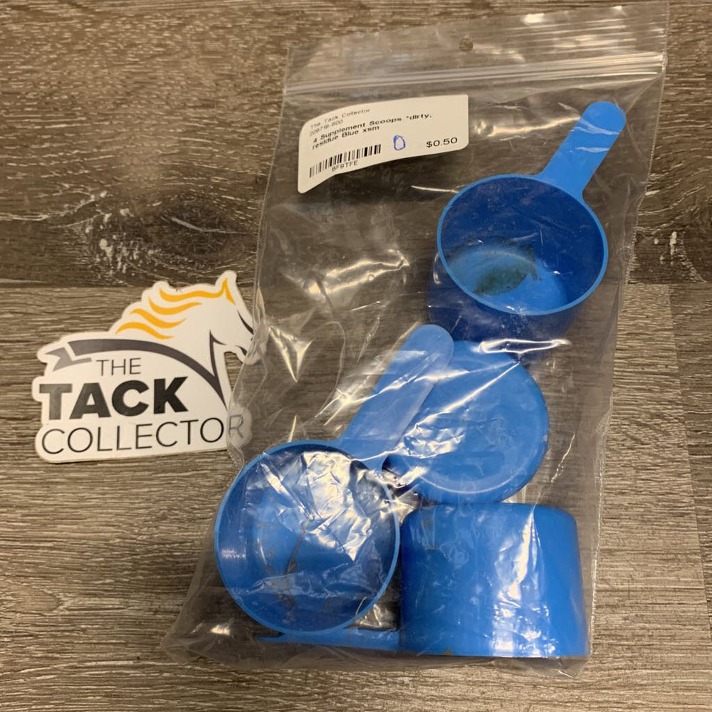 4 Supplement Scoops *dirty, residue