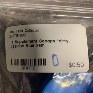 4 Supplement Scoops *dirty, residue