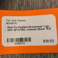 Rsd Fs Padded Browband *vgc, mnr dirt?/film, creases
