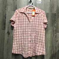 LS Western Shirt, snaps, sparkles *gc, wrinkled, seam puckers
