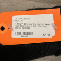 1 ONLY Stretchy Cotton Leg Wrap *gc, clean, fuzzy, hair, shavings
