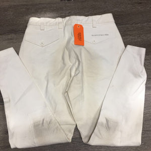 MENS Breeches *gc, older, dingy, v.stained/discolored seat & legs, seam puckers