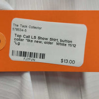 LS Show Shirt, button collar *like new, older
