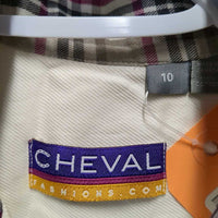 LS Show Shirt, attached snap collar, roll up sleeves *vgc, older, crinkled, mnr frayed button holes
